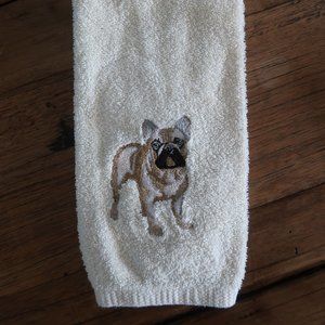 AVANTI TERRY CLOTH FRENCH BULLDOG HAND TOWELS